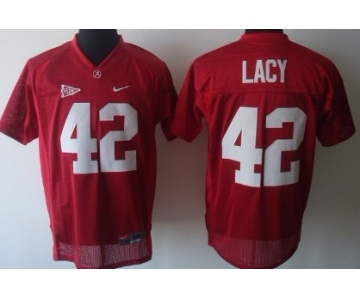 Alabama Crimson Tide #42 Eddie Lacy Red Jersey