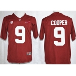 Alabama Crimson Tide #9 Amari Cooper 2015 Playoff Rose Bowl Special Event Diamond Quest Red Jersey