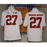 Men's Alabama Crimson Tide #27 Shawn Burgess-Becker White 2016 BCS College Football Nike Limited Jersey
