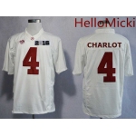 Men's Alabama Crimson Tide #4 Daylon Charlot White 2016 BCS College Football Nike Limited Jersey