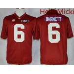 Men's Alabama Crimson Tide #6 Blake Barnett Red 2016 BCS College Football Nike Limited Jersey