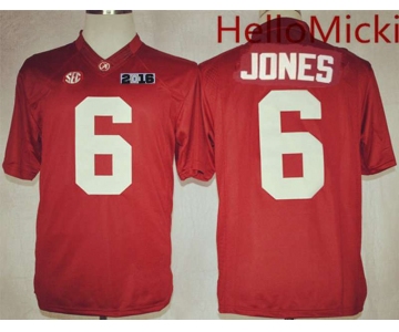 Men's Alabama Crimson Tide #6 Laurence Hootie Jones Red 2016 BCS College Football Nike Limited Jersey