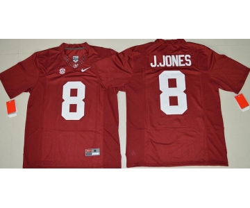 Men's Alabama Crimson Tide #8 Julio Jones Red Limited Stitched College Football Nike NCAA Jersey