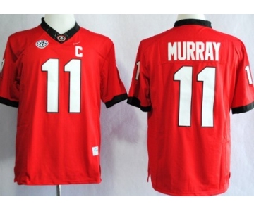Georgia Bulldogs #11 Aaron Murray 2014 Red Limited Jersey