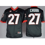 Georgia Bulldogs #27 Nick Chubb 2014 Black Limited Jersey