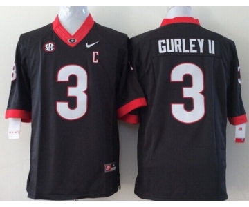 Georgia Bulldogs #3 Todd Gurley 2014 Black Limited Jersey