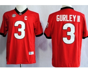 Georgia Bulldogs #3 Todd Gurley II 2014 Red Limited Jersey