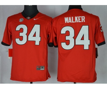 Georgia Bulldogs #34 Herschel Walker 2014 Red Limited Jersey