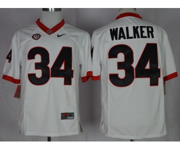 Georgia Bulldogs #34 Herschel Walker 2014 White Limited Jersey