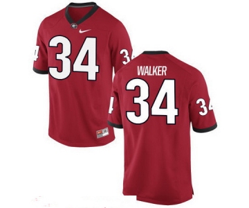 Men's Georgia Bulldogs #34 Herschel Walker Red Stitched College Football 2016 Nike NCAA Jersey_