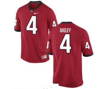 Men's Georgia Bulldogs #4 Champ Bailey Red Stitched College Football 2016 Nike NCAA Jersey