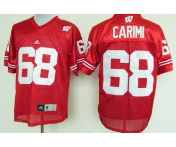 Wisconsin Badgers #68 Gabe Carimi Red Jersey