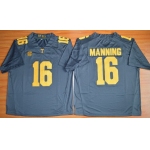 Men's Tennessee Volunteers #16 Peyton Manning Gray 2015 College Football Jersey