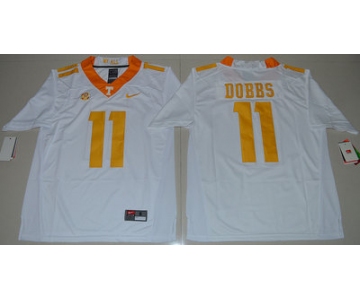 Tennessee Vols 11 Joshua Dobbs White College Jersey