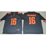 Tennessee Vols #16 Peyton Manning Grey 2016 Stitched NCAA Jersey