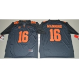Tennessee Vols #16 Peyton Manning Grey 2016 Stitched NCAA Jersey