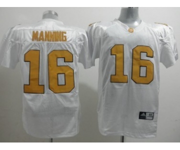 Tennessee Volunteers #16 Peyton Manning White Jersey