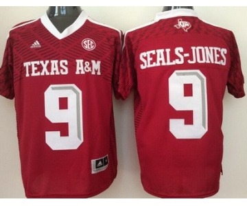 Men's Texas A&M Aggies #9 Ricky Seals-Jones Red 2016 College Football Nike Jersey