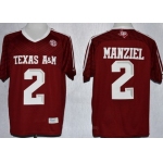 Texas A&M Aggies #2 Johnny Manziel 2013 Red Jersey