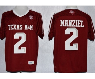 Texas A&M Aggies #2 Johnny Manziel 2013 Red Jersey