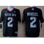 Texas A&M Aggies #2 Johnny Manziel Black Jersey