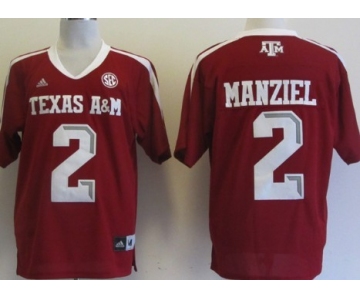 Texas A&M Aggies #2 Johnny Manziel Red Jersey
