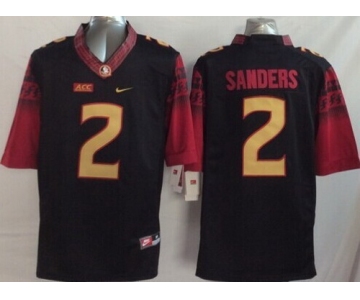 Florida State Seminoles #2 Deion Sanders 2014 Black Limited Jersey