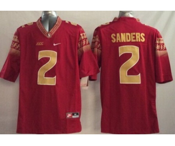 Florida State Seminoles #2 Deion Sanders 2014 Red Limited Jersey