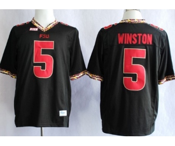 Florida State Seminoles #5 Jameis Winston 2013 Black Jersey