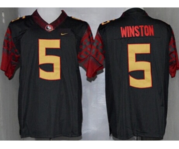 Florida State Seminoles #5 Jameis Winston 2014 Black Limited Jersey