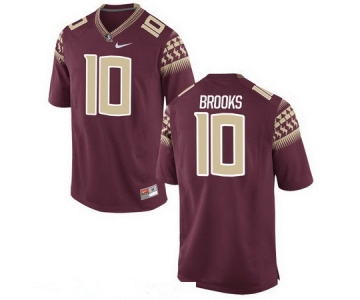 Men's Florida State Seminoles #10 Derrick Brooks Red Stitched College Football 2016 Nike NCAA Jersey