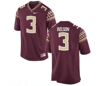 Men's Florida State Seminoles #3 Jesus Wilson Red Stitched College Football 2016 Nike NCAA Jersey