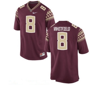 Men's Florida State Seminoles #8 Kermit Whitfield Red Stitched College Football 2016 Nike NCAA Jersey