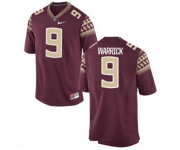 Men's Florida State Seminoles #9 Peter Warrick Red Stitched College Football 2016 Nike NCAA Jersey