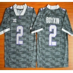 TCU Horned Frogs #2 Trevone Boykin Grey 2015 College Football Jersey