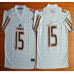 Miami Hurricanes #15 Brad Kaaya White 2015 College Football Jersey