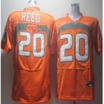 Miami Hurricanes #20 Reed Orange Jersey