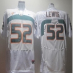 Miami Hurricanes #52 Lewis White Jersey