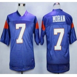 Blue Mountain State #7 Alex Moran Blue 2015 College Football Jersey