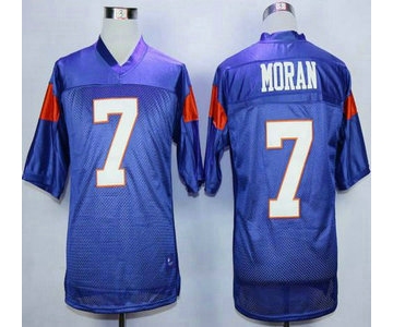 Blue Mountain State #7 Alex Moran Blue 2015 College Football Jersey