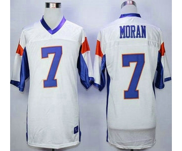 Blue Mountain State #7 Alex Moran White 2015 College Football Jersey