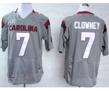 South Carolina Gamecocks #7 Jadeveon Clowney 2013 Gray Jersey