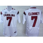 South Carolina Gamecocks #7 Jadeveon Clowney 2013 White Jersey