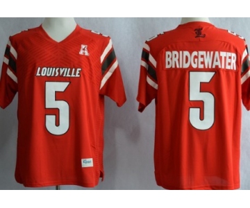 Louisville Cardinals #5 Teddy Bridgewater Red Jersey