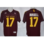 Mississippi State Bulldogs #17 Tyler Russell Red Jersey