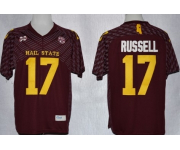 Mississippi State Bulldogs #17 Tyler Russell Red Jersey