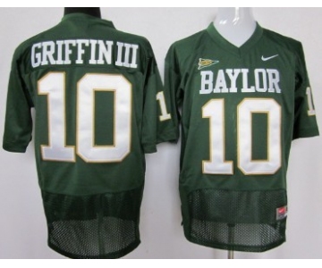 Baylor Bears #10 Robert Griffin III Green Jersey