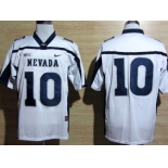 Nevada Wolf Pack #10 Colin Kaepernick White WAC Patch Jersey