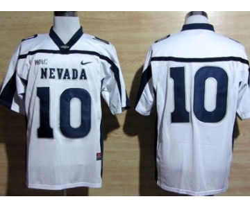 Nevada Wolf Pack #10 Colin Kaepernick White WAC Patch Jersey