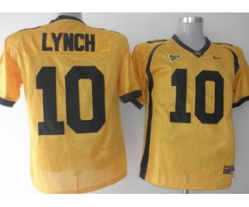 California Golden Bears #10 Lynch Yellow Jersey